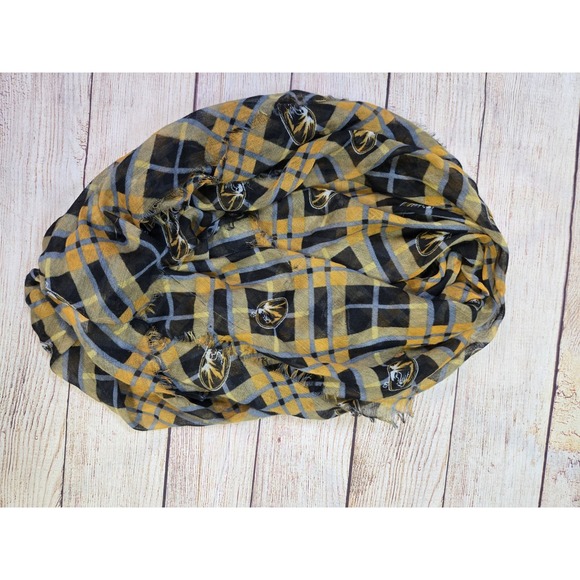 The Unbranded Brand Accessories - Missouri Tigers‎ Mizzou All Over Print Sheer Scarf Women's One Size Black Yellow